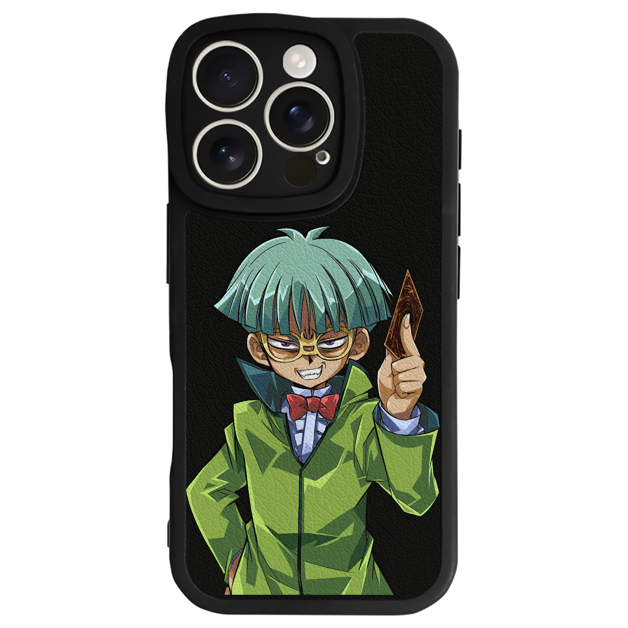 （画像用） 遊☆戯☆王 Yu-Gi-Oh! 【iPhone 16シリーズ対応】シリコンスマホケース（レザー調） 材質：シリコン